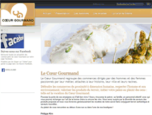 Tablet Screenshot of coeur-gourmand.com